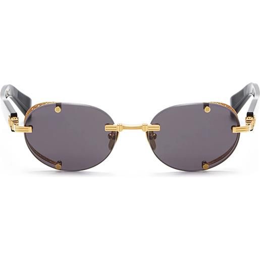Balmain monsieur bps-153a gld-blk ovali - occhiali da sole oro
