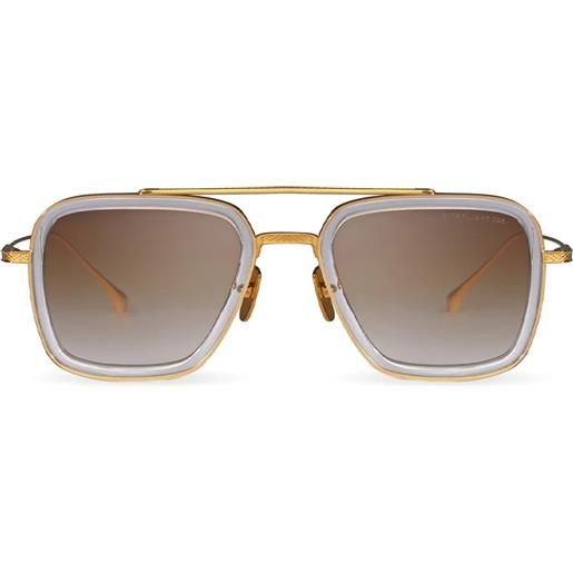 Dita Eyewear flight 006 7806-l clr-gld navigator - occhiali da sole unisex trasparente oro