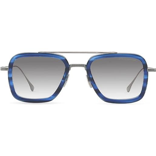 Dita Eyewear flight 006 7806-t blu-sil navigator - occhiali da sole unisex argento blu