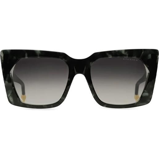 Dita Eyewear kamin dts430-s 01 squadrati - occhiali da sole unisex nero havana nero