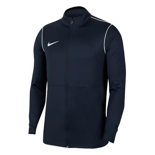 Nike park 20, giacca sportiva unisex-adulto, ossidiana/bianco/bianco, 8-9 anni