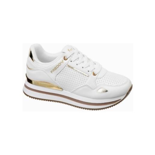 Freddy s24 76 fy 7594 / s white scarpa bianco/oro donna