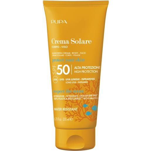 Pupa crema solare corpo-viso spf 50 200 ml