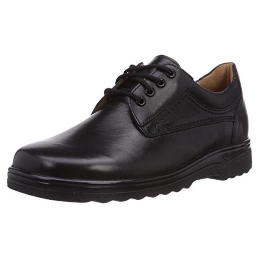 Ganter eric-g, scarpe stringate derby uomo, nero (schwarz 0100), 43 eu