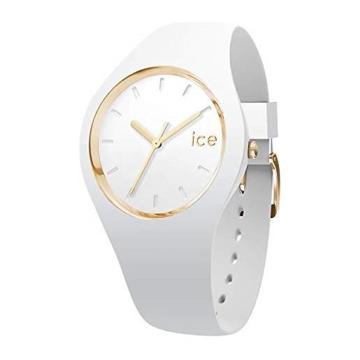 Ice-watch - ice glam white - orologio bianco da donna con cinturino in silicone - 000981 (small)