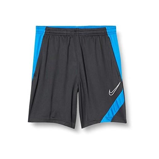 Nike df academy pro, pantaloni sportivi unisex-bambini, anthracite/photo blue/white, xl