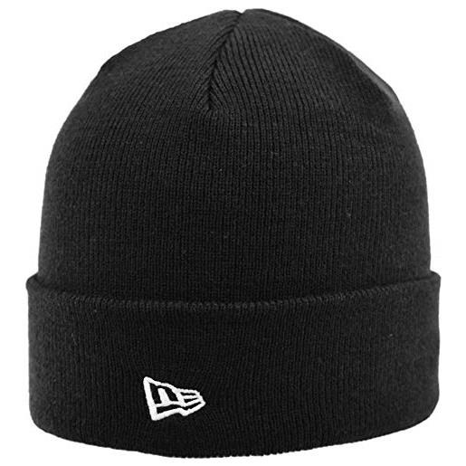 New Era essential knit mütze berretto da baseball, schwarz, einheits unisex-adulto