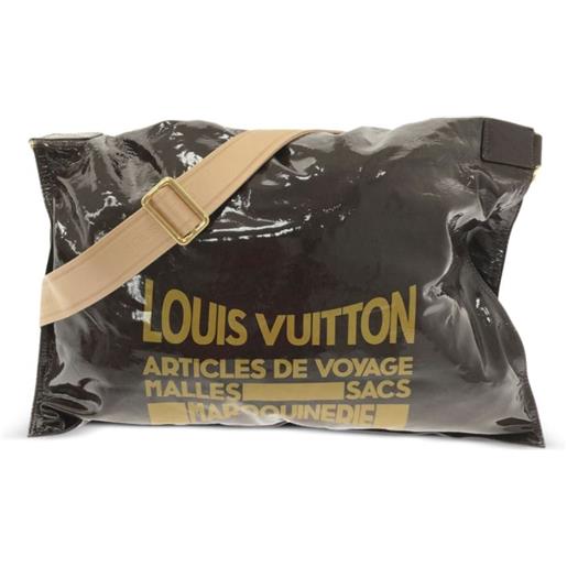 Louis Vuitton Pre-Owned - borsa a tracolla raindrop besace 2010 - donna - pelle verniciata - taglia unica - marrone