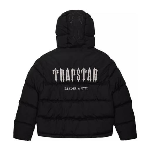 YiLianDa giubbotto trapstar giacca uomo invernale giacca trapstar leggero con logo stampato giubbino zip casual con cappuccio piumino da coppia maniche lunghe xs-xl