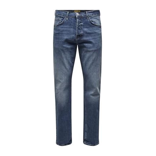 Only & sons onsavi comfort dm. Blue 4935 jeans noos pantaloni, denim blu scuro, 33w x 30l uomo