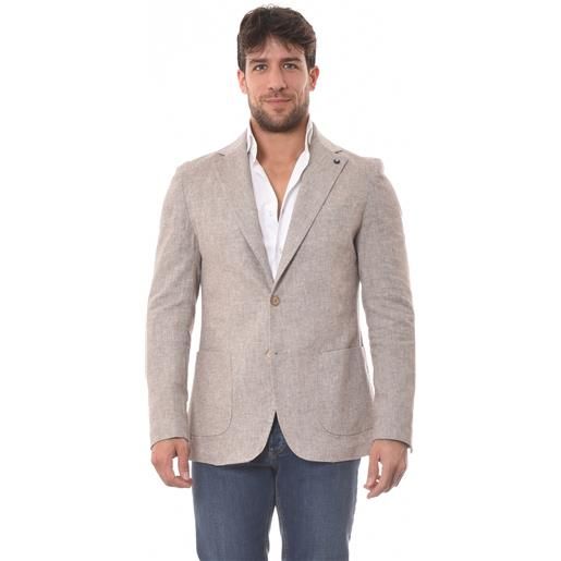 Herman & Sons giacca beige in lino e cotone