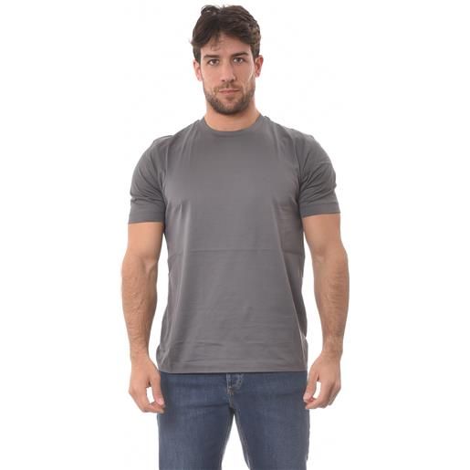 GABARDINE t-shirt grigio topo in filo di scozia