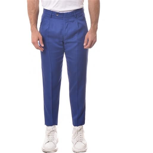 GABARDINE pantalone chino bluette