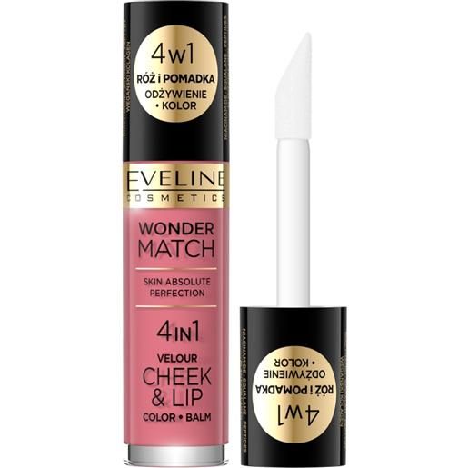 Eveline Make Up eveline wonder match velour cheek & lip blush per guance 4.5 ml