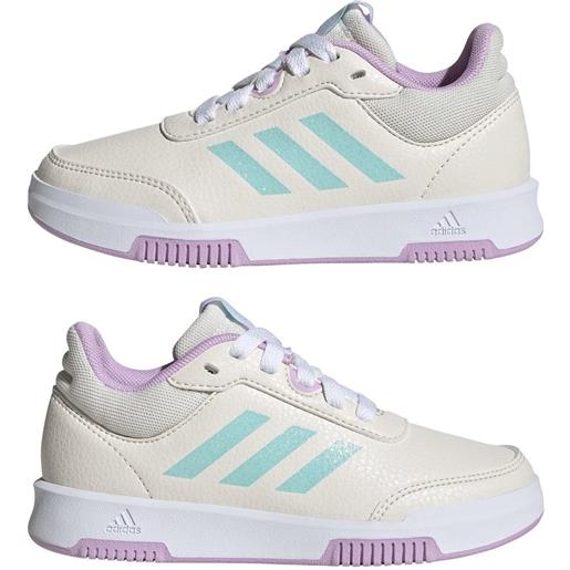 Scarpe sneakers bambini unisex adidas tensaur sport lace beige rosa verde ig8577