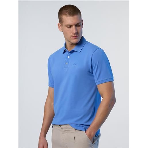 North Sails - polo con logo ricamato, wedgewood