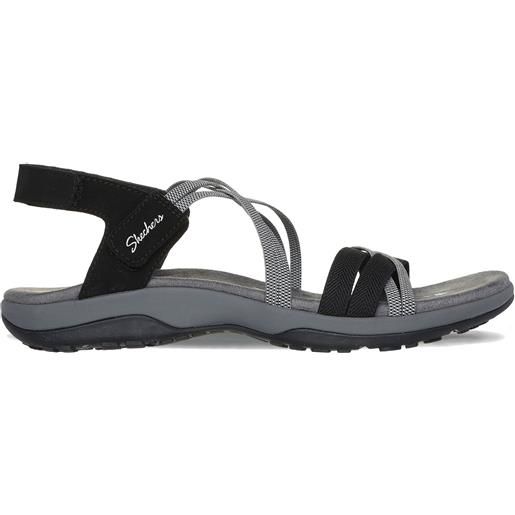 Skechers sandalo reggae slim nero/grigio da donna
