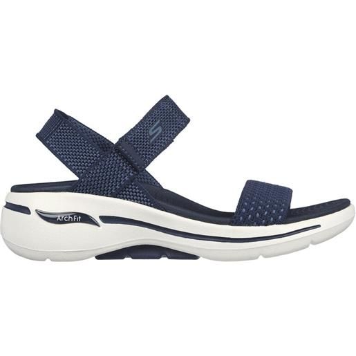 Skechers sandali arch fit go walk blu navy da donna