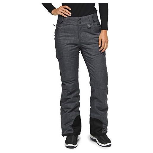 ARCTIX snow sports insulated cargo pants, pantaloni da neve donna, acciaio melange, x-large (16-18) regular
