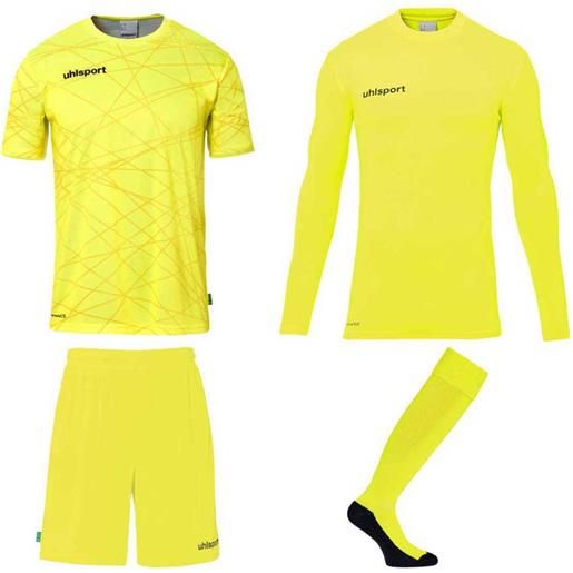 Uhlsport prediction goalkeeper set giallo 2xl uomo