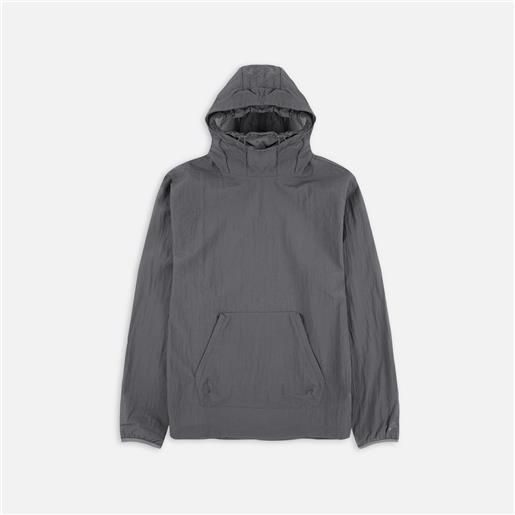 Nike nsw tech pack woven mesh hoodie iron grey/iron grey uomo