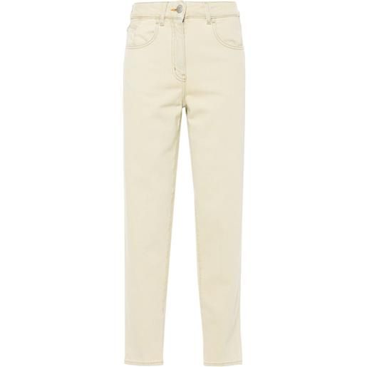 Peserico jeans affusolati - giallo
