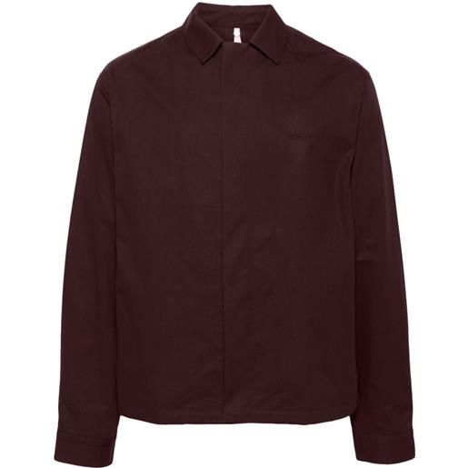 OAMC giacca-camicia con stampa fotografica - rosso