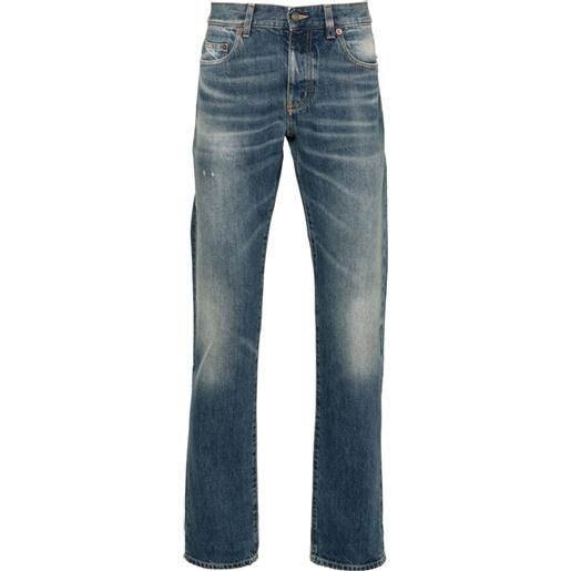 Saint Laurent jeans slim a vita bassa - blu