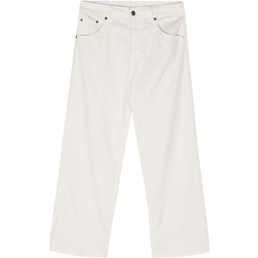 DONDUP pantaloni tami crop - bianco