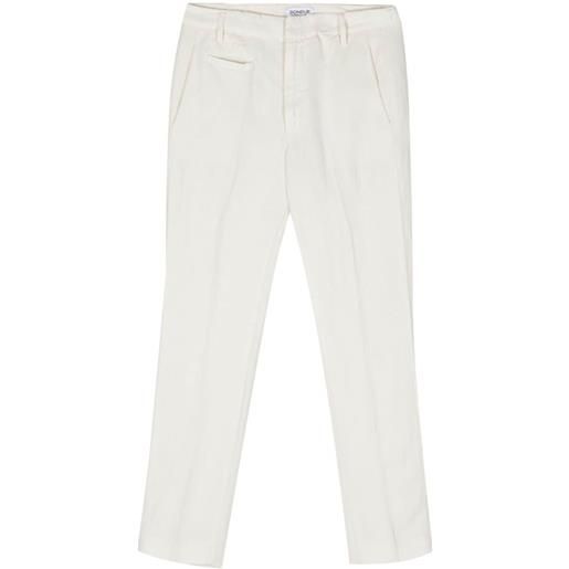 DONDUP pantaloni ariel crop - bianco