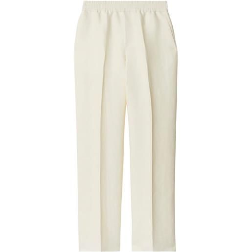 Burberry pantaloni affusolati - bianco