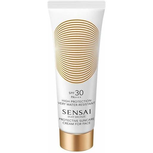 Sensai silky bronze protective suncare cream for face crema doposole 50 ml viso