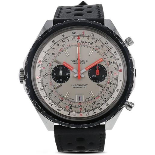 Breitling - orologio chronomat 48mm pre-owned 1969 - uomo - pelle/acciaio inossidabile - taglia unica - nero