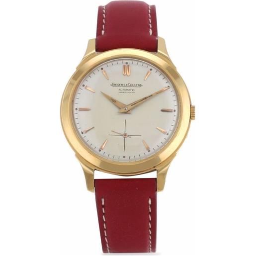 Jaeger-LeCoultre - orologio vintage 34mm pre-owned anni '70 - uomo - oro giallo/pelle - taglia unica - bianco