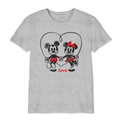 Disney gidmickts083 t-shirt, grigio, 8 anni bambine e ragazze