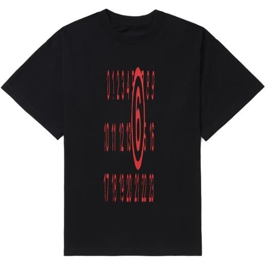 MM6 Maison Margiela t-shirt con stampa numbers - nero