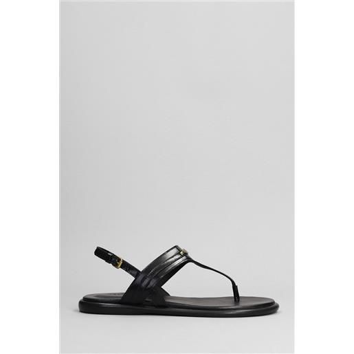 Isabel Marant sandali flats nya in pelle nera