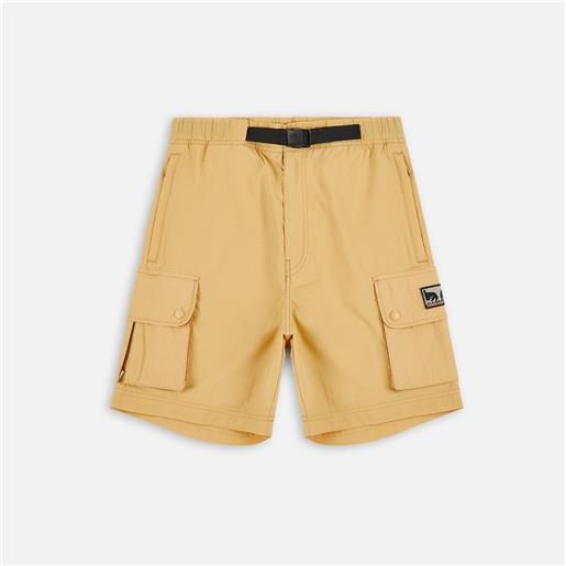 Obey napapijri shorts beige oak uomo