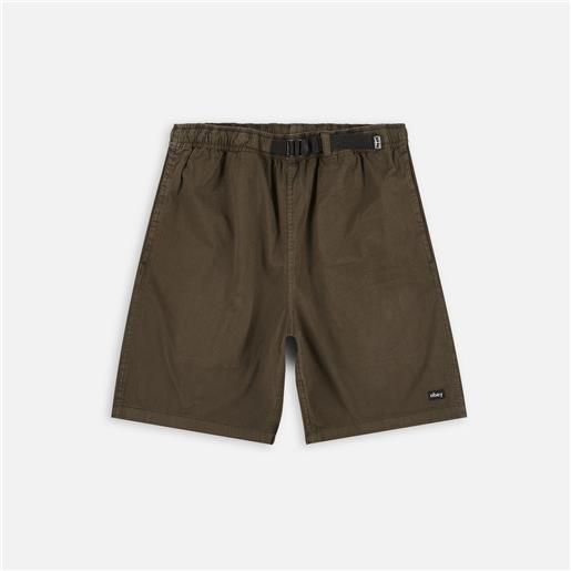 Obey easy pigment trail shorts pigment java brown uomo