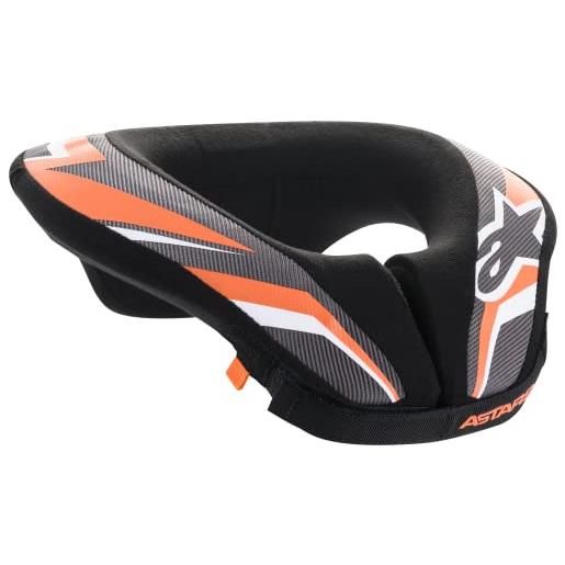 Alpinestars sequence youth motocross neck guard (black/orange, s/m)