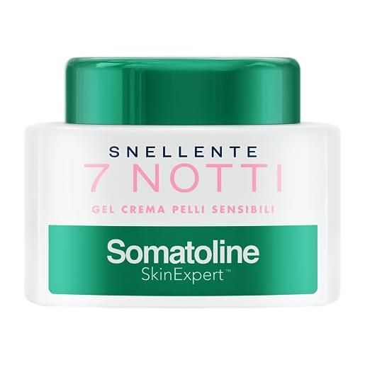 Somatoline SkinExpert, 7 notti gel crema pelli sensibili, trattamento corpo anticellulite, ultra intensivo, con estratto di betulla, 400ml