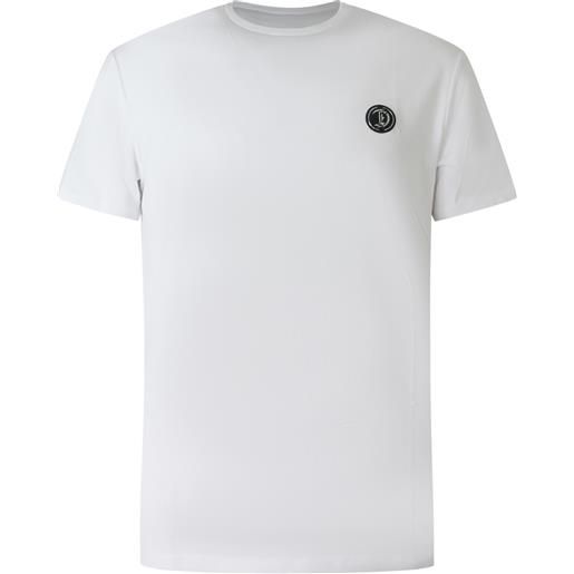 JUST CAVALLI t-shirt bianca con mini logo per uomo