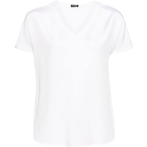 Kiton t-shirt con scollo a v - bianco