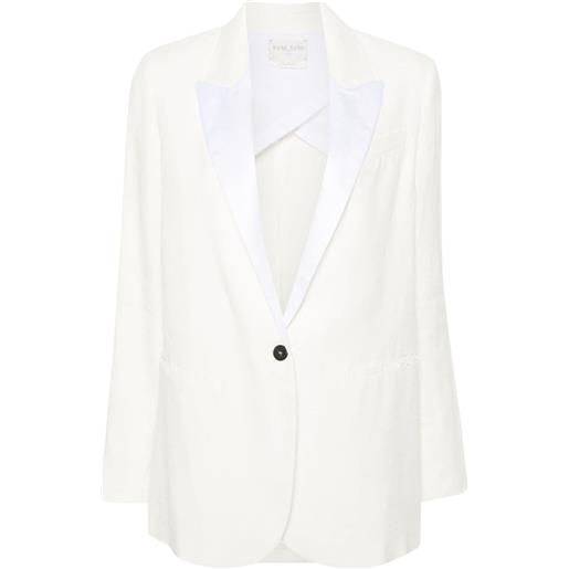 Forte Forte blazer monopetto - bianco