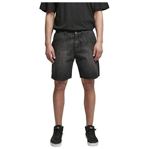Urban Classics carpenter jeans shorts pantaloncini, real black washed, 38 uomo