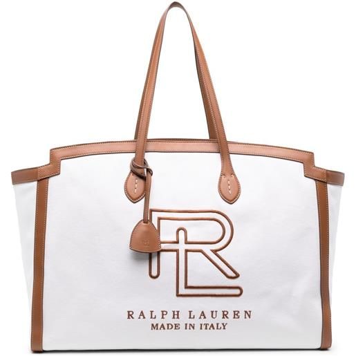 Ralph Lauren Collection borsa a spalla con stampa - bianco