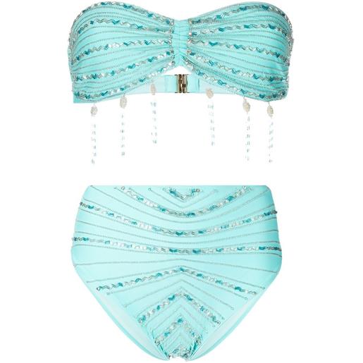 Oceanus top bikini astrid con decorazione - blu