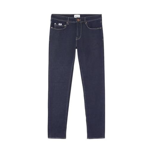 Gas jeans skinny fit blue denim str 10 1/2 oz sax zip rev 351450030789 blu medio blu