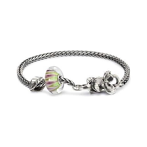 Trollbeads - braccialetto in argento 925 rtw hues of wonder e argento 925, colore: green, cod. Tagbo-01019 18cm