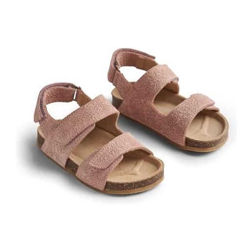 Wheat sandali in sughero senza punta cameron-unisex-vera pelle, scarpe per chi inizia a camminare bambini, rosa 2026, 26 eu